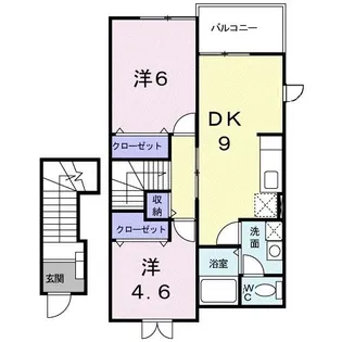 ニューローレルII【2階】の間取り