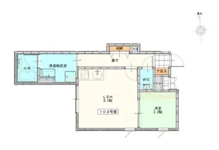 ラ・カーサフェリーチェ192【1階】の間取り