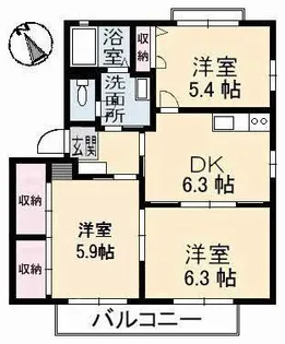 エーデルハオス C棟【1階】の間取り