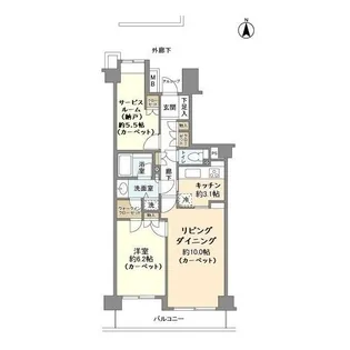 パーク・ハイム雪が谷【4階】の間取り