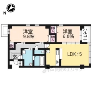 シュシュパルク鹿苑【3階】の間取り