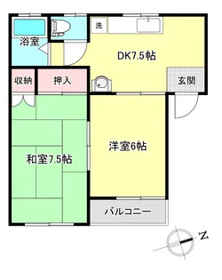 サンベルデ親和II【2階】の間取り