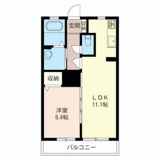 マストライフ本厚木I【3階】の間取り