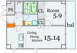 SAKURA.ism【7階】の間取り