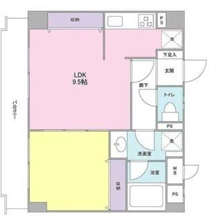 ハイツ川原【6階】の間取り