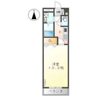 クオリティハイムK【1階】の間取り