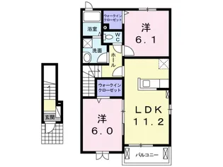 サンパティ ク【2階】の間取り