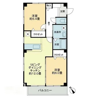チャプタ―マンション【3階】の間取り