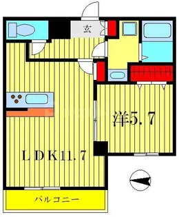 エスト四つ木【3階】の間取り