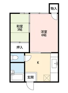 ユリコーポA【1階】の間取り