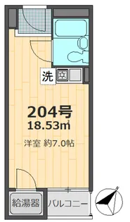 シャルマン文京千駄木【2階】の間取り