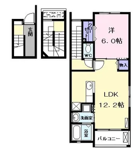 フレスクーラ A【3階】の間取り