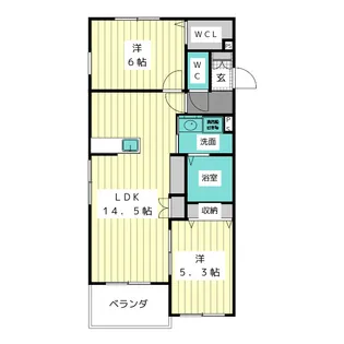 グラン ヴィラージュ【2階】の間取り