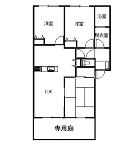 アガペハイム【1階】の間取り