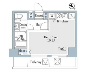 SHOWN初台【9階】の間取り
