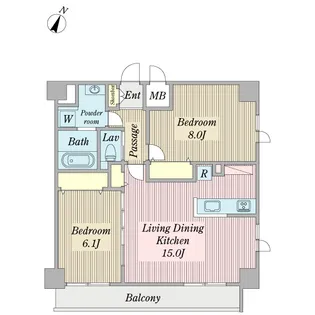 リトス綱島【2階】の間取り