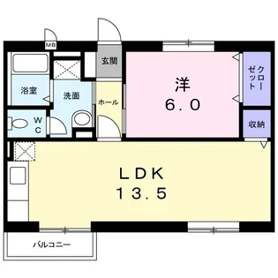 リバティ・フジムラ【2階】の間取り