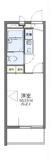 レオパレス雅【2階】の間取り