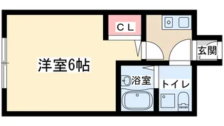 ステュディオ新御堂【7階】の間取り
