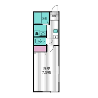 カーサプリヴォ【1階】の間取り