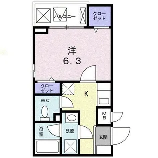 メイク スクェア【3階】の間取り