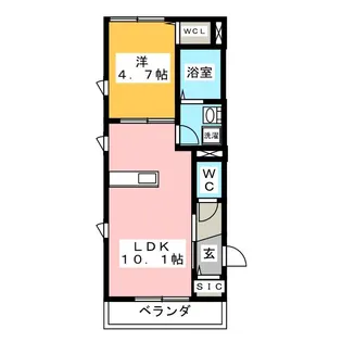 カスカータ【2階】の間取り