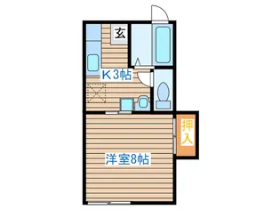 ハイライフ長町III【1階】の間取り