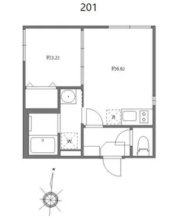 イルレガーロ北小岩【2階】の間取り
