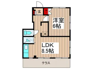 ハイム斉藤【1階】の間取り