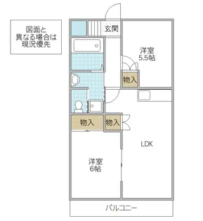 プレステージ大谷【2階】の間取り