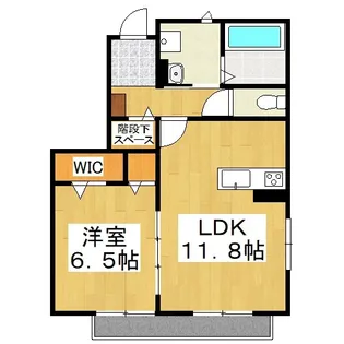 エスポワールB【1階】の間取り