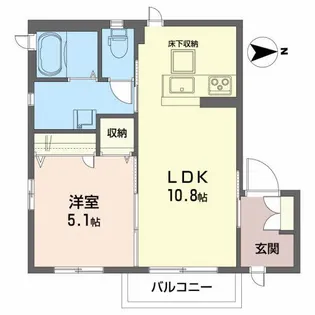 シャーメゾン大町【2階】の間取り