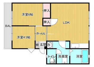 グレースコーポ合川 A棟【1階】の間取り