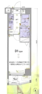 GENOVIA亀戸green wall【7階】の間取り