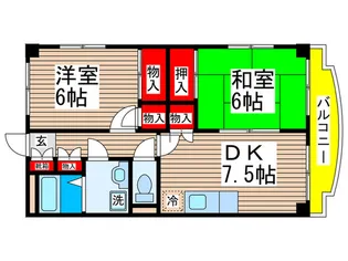 レジデンスはなぞの【2階】の間取り