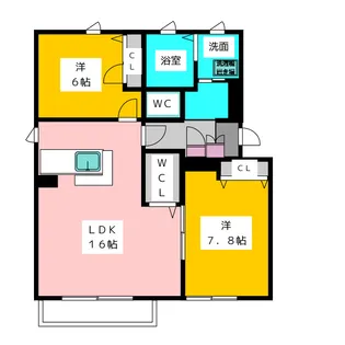 ジェダイト【1階】の間取り