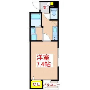 ファインコート上荒田【2階】の間取り