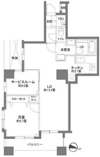 カスタリア本所吾妻橋【8階】の間取り