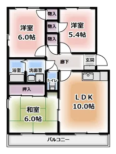 レヂデンスISHII N【3階】の間取り