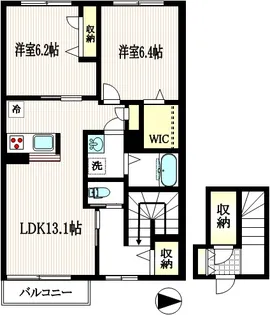 ERIE(エリー)【2階】の間取り