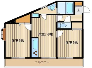 メゾンド下屋敷ワン【3階】の間取り