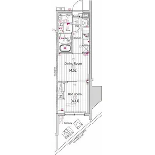ガーラ・ステーション大森海岸【6階】の間取り