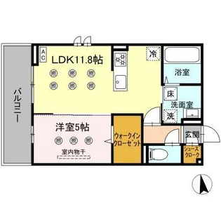 D-resena Solaire【1階】の間取り