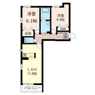 ベルデ ヤマダ【3階】の間取り