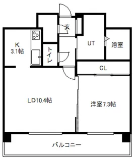 インペリアル37【10階】の間取り