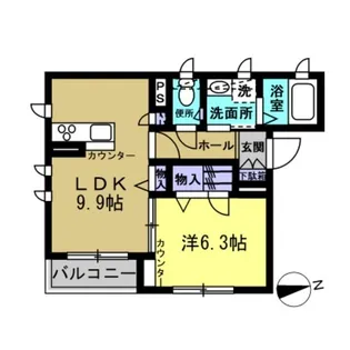 フリーデンハイム【1階】の間取り