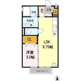 マーメゾン 加茂【1階】の間取り
