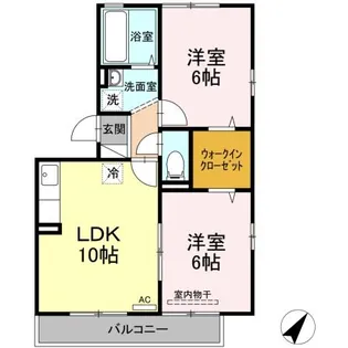 エントピア B棟【3階】の間取り