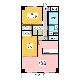 ストークマンション【1階】の間取り