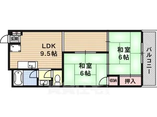 第2松栄ハイツ【2階】の間取り